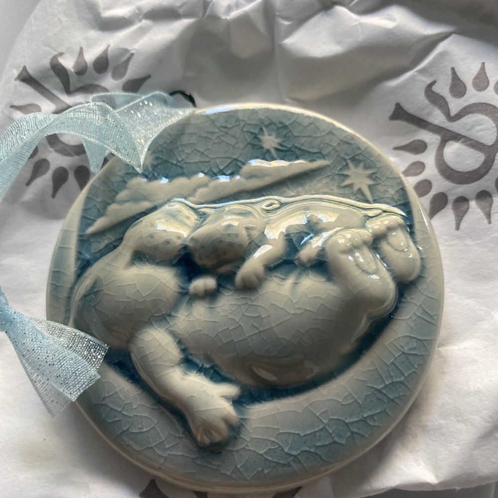 Rookwood Pottery Fiona The Hippo Ornament 2022 Second - Picture 2 of 8